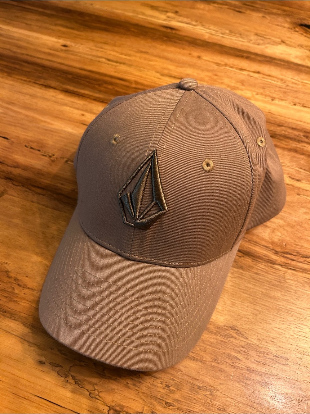 Volcom Tan Men's Embroidered Logo Cap